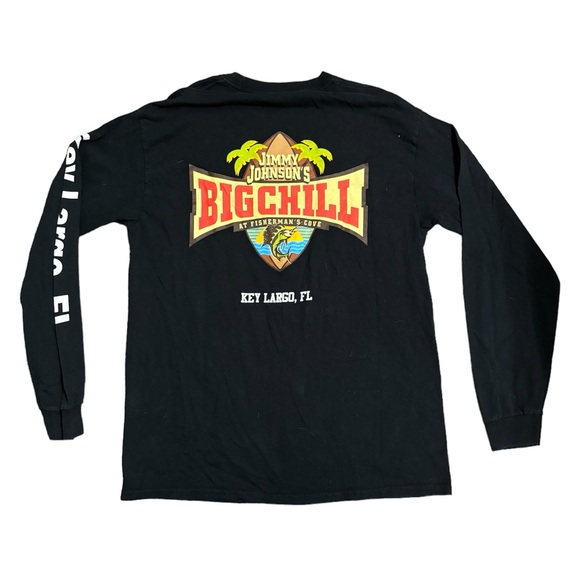 Jimmy Johnson’s BigChill Key Largo, FL Black Longsleeve Size Small - Picture 2 of 6